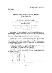 Dinucleotide repeat polymorphism at the D8S1054 - Nature