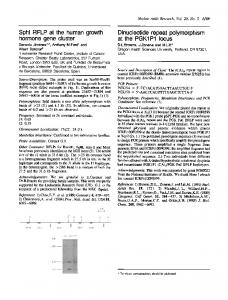 Dinucleotide repeat polymorphism - NCBI