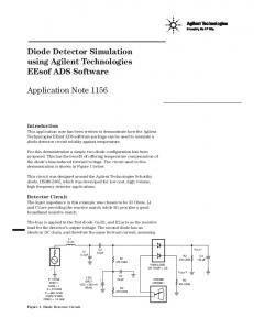 Diode Detector Simulation using Agilent Technologies ... - G3YNH.info