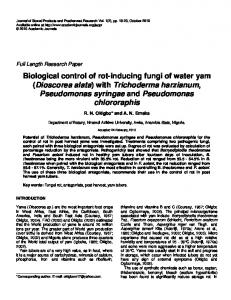 Dioscorea alata - Academic Journals