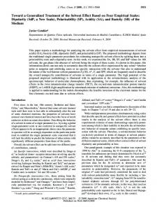 Dipolarity - American Chemical Society