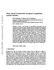 Dirac model of electronic transport in graphene antidot barriers