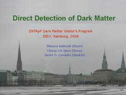 Direct Detection of Dark Matter - Desy