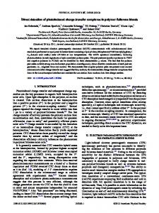 Direct detection of photoinduced charge transfer ... - diss.fu-berlin.de