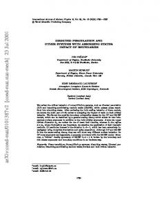 Directed Percolation and Systems with Absorbing States: Impact of ...