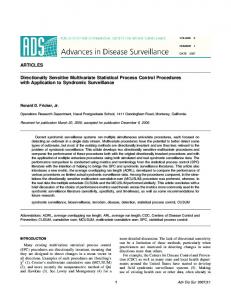 Directionally Sensitive Multivariate Statistical Process Control Methods ...