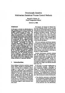 Directionally Sensitive Multivariate Statistical Process Control Methods