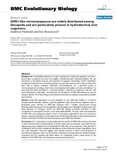 DIRS1-like retrotransposons are widely distributed among Decapoda ...