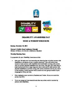 DISABILITY AWARENESS DAY