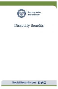 Disability Benefits