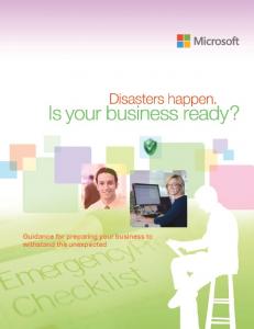 Disaster Preparedness e-Guide - IAMCP