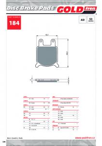 Disc Brake Pads 184 - 3AS Racing