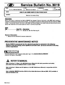 DISC PLUS EX225 INSPECTION PROCEDURE