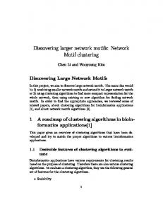 Discovering larger network motifs: Network Motif clustering