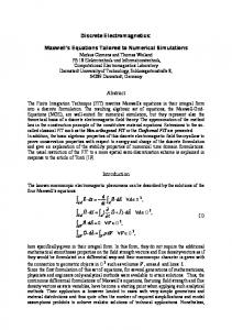 Discrete Electromagnetics