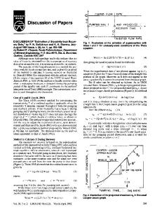 Discussion of Papers