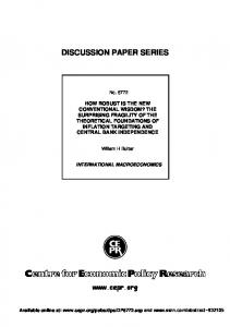 discussion paper series - SSRN papers