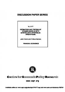 discussion paper series - SSRN papers