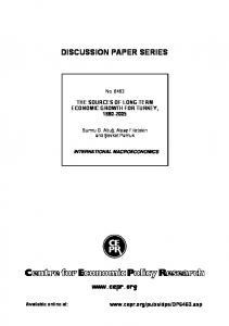 discussion paper series - SSRN papers