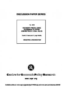 discussion paper series - SSRN papers