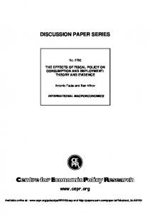 discussion paper series - SSRN papers