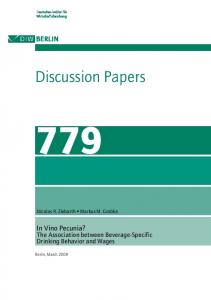 Discussion Papers - DIW Berlin