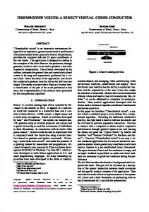 Disembodied voices - Sound and Music Computing