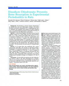 Disodium Chlodronate Prevents Bone Resorption ... - Semantic Scholar