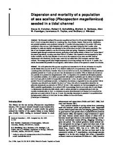 Dispersion and mortality of a population of sea scallop (Placopecten ...