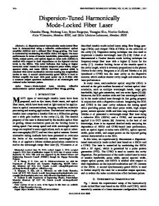 Dispersion-Tuned Harmonically Mode-Locked Fiber Laser - IEEE Xplore