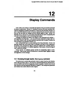 Display Commands - Ampl