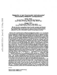 Dissipative or just Nonextensive hydrodynamics?-Nonextensive ...