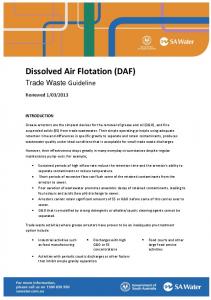 Dissolved Air Floatation (DAF) - SAWater