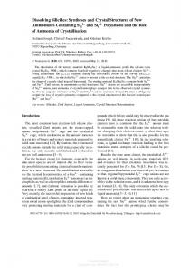 Dissolving Silicides