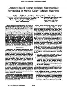 Distance-Based Energy-Efficient Opportunistic ... - IEEE Xplore