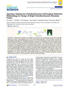 Distinctive Methodology for Design of Bright Chemiluminescent