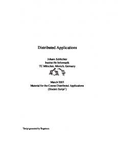 Distributed Applications - TUM