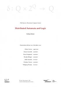 Distributed Automata and Logic - Irif