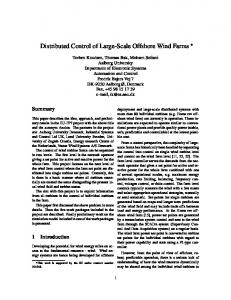 Distributed Control of Large-Scale Offshore Wind Farms - Aeolus