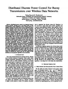 Distributed Discrete Power Control For Bursty ...