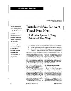 Distributed simulation of timed petri nets - IEEE Concurrency [see also ...