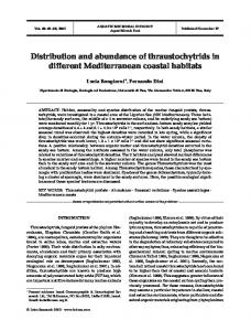 Distribution and abundance of thraustochytrids in different ...