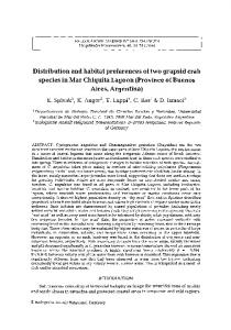 Distribution and habitat preferences of two grapsid crab species in Mar ...