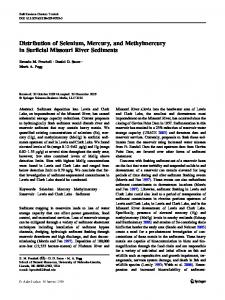 Distribution of Selenium, Mercury, and Methylmercury ...