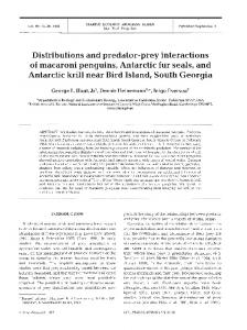 Distributions and predator-prey interactions of ... - Inter Research