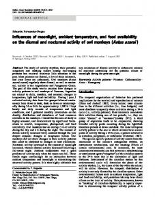 diurnal and nocturnal activity