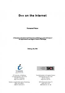 DIVE on the Internet