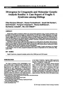 Divergence in Cytogenetic and Molecular Genetic ...