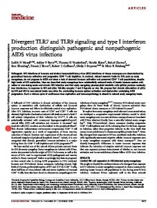 Divergent TLR7 and TLR9 signaling and type I interferon production ...