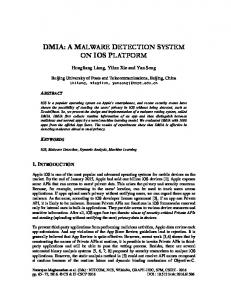 dmia: a malware detection system - aircc